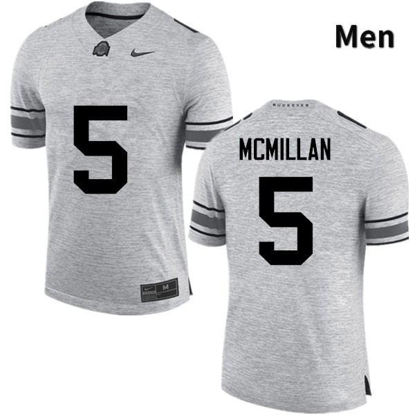 Ohio State Buckeyes Raekwon McMillan Men's #5 Gray Game Stitched College Football Jersey